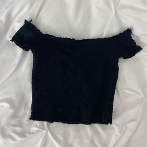 Garage Black Crop Top